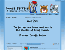 Tablet Screenshot of looseferrets.com